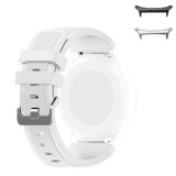 Curea silicon, compatibila Samsung Galaxy Watch Ultra2, telescoape Quick Release, 22mm, White