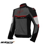 Cumpara ieftin Geaca (jacheta) barbati pentru scuter - motocicleta Racing vara Seventy model SD-JR60 Thunder culoare: gri/rosu Gri/rosu XXL
