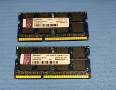 Memorii RAM DDR3 kit 16GB 2 x 8GB KINGSTON 2RX8 PC3L 12800 la 1600Mhz laptop foto