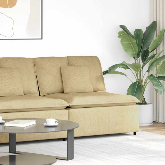 Modul central canapea modular cu perne gri-verzui 100 cm