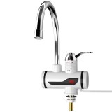 Robinet Instant Apa Calda, cu Afisaj Digital si Canal Scurgere Apa, Putere 3000W, pana la 60&deg;C