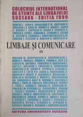 LUCRARILE COLOCVIULUI INTERNATIONAL DE STIINTE ALE LIMBAJULUI VOL.4 LIMBAJE SI COMUNICARE-FLORIAN BRATU-239683 foto