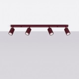 Plafonieră Karbon 4L Burgundy
