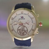Ceas casual barbatesc cu bratara din silicon, display analog, mecanism quartz