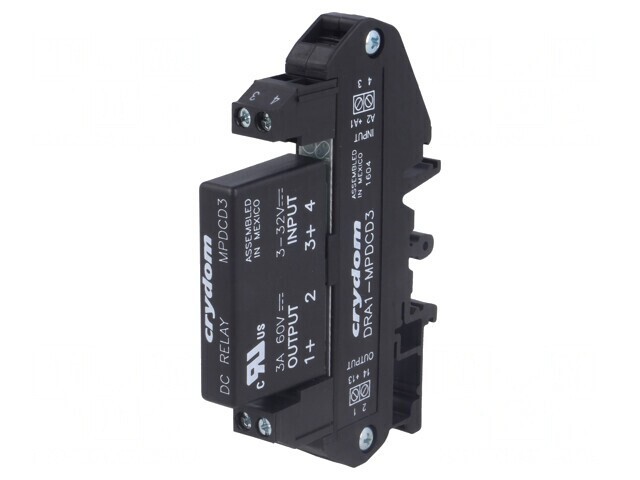 Releu Semiconductor 3-32VDC 3A 3-60VDC pentru Șină DIN