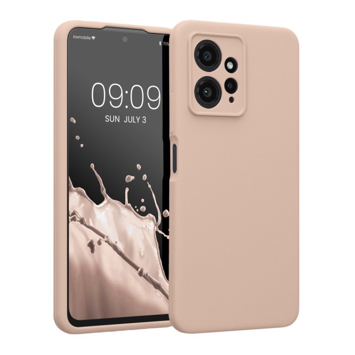 Husa Kwmobile pentru Xiaomi Redmi Note 12, Crem, Silicon, KWM000018UL008C