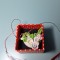 Martisor lucrat manual - Pasare cu floricele albe - din clei, Handmade, Martie
