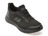 Cumpara ieftin Pantofi sport SKECHERS negri, SQUAD SR, din material textil