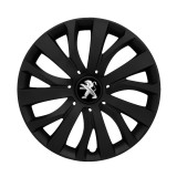 Set 4 capace roti 15 inchi (R15) compatibile PEUGEOUT, Model - 345 Black, Autohelix MSA