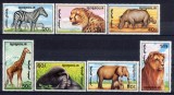 MONGOLIA 1991 FAUNA ANIMALE SALBATICE DIN AFRICA