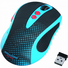 Mouse wireless Hama Knallbunt 2.0 Albastru Negru foto