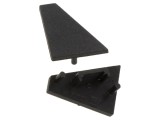 Obturator pentru LED Profile negru, 20buc, ABS, GEN2