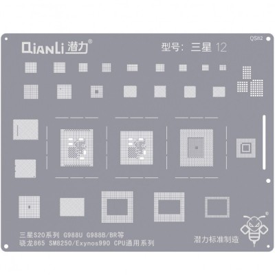 Sita BGA QIANLI QS82 pentru Samsung Galaxy S20 5G / S20 Plus 5G / S20 Ultra 5G / S20 FE 5G foto