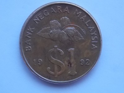 1 RINGGIT 1992 MALAYSIA foto