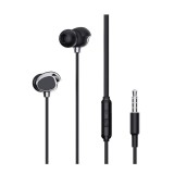 Cumpara ieftin Casti audio cu microfon XO EP53, Control pe fir, mini Jack 3.5, Lungime cablu 1.2m, Negru