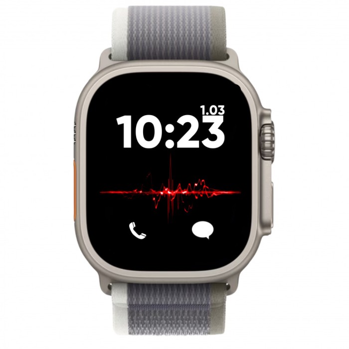 Ceas Smartwatch, Touchscreen, Ecran AMOLED, Asistent vocal, Monitorizarea starii de sanatate, Fitness, Meniu Waterfall, Cadran AI, Rezistent la apa si