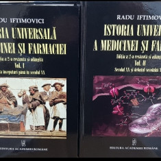 RADU IFTIMOVICI ISTORIA UNIVERSALĂ A MEDICINEI SI FARMACIEI 2015 2VOL 537+1246 P