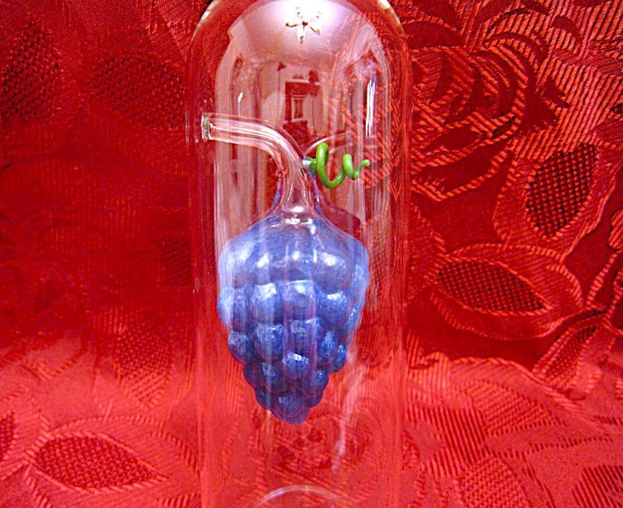 DECANTOR BAUTURA STICLA BAUTURA DECOR CU STRUGURE 28.5 CM
