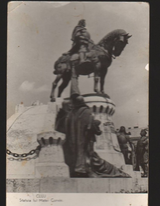 CPI B13630 CARTE POSTALA - CLUJ - STATUIA LUI MATEI CORVIN, RPR