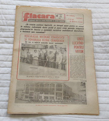 Ziarul FLACĂRA (28 iulie 1989) Nr. 30 foto