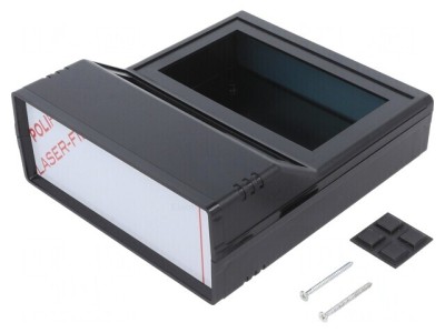 Carcasă Desktop Neagră ABS 154x173x61mm foto