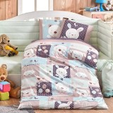 Cumpara ieftin Lenjerie Bebe Snoopy Mint (Bumbac Poplin)