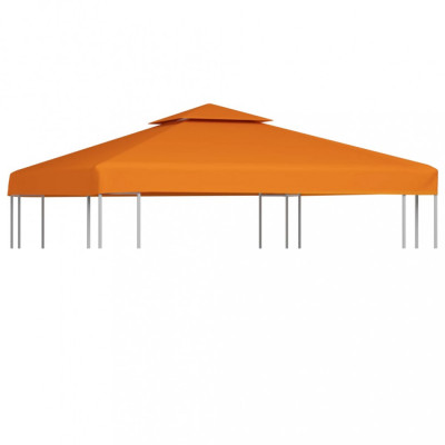 Copertină rezervă acoperiș pavilion portocaliu 3x3 m 310 g/m&amp;sup2; foto