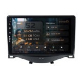 Navigatie Citroen C1 Peugeot 108 Toyota AYGO (2014-2022) 2GB RAM Android 13 GPS Wi-FI Carplay Android Auto USB Bluetooth Radio Waze Touchscreen 9 inch