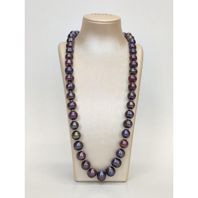 Colier Fabia din perle negre foto