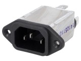 Conector Alimentare AC Soclu Tată 10A 250VAC IEC 60320