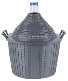 Demižon din sticla Strend Pro Cada Inco 34 L, pentru vin si tuica, cu protectie plastic si dop