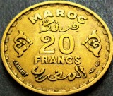 Cumpara ieftin Moneda istorica 20 FRANCI - MAROC, anul 1952 * cod 3206 = excelenta, Africa