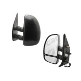 Oglinda exterioara Citroen Jumper 1999-2006, Fiat Ducato, 1999-2006, Peugeot Boxer 1999-2006, Stanga, Crom, electrica, carcasa neagra, Convex, BestAu