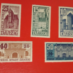 GERMANIA DANZIG 1936 - SERIE COMPLETĂ MNH