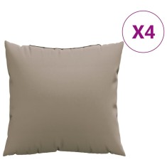 Perne de canapea, 4 buc., taupe, 40x40 cm, textil foto