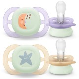 Philips Avent Ultrastart Day&amp;Night SCF075/17 0-2 m suzetă Girl 2 buc