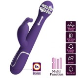 PRETTY LOVE - DEJON RABBIT VIBRATOR 3 IN 1 MULTIFUNCTION PURPLE, PRETTY LOVE FLIRTATION