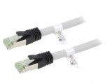 Patch cord S/FTP Cat 8.1 gri 15m 24AWG Fire: 8