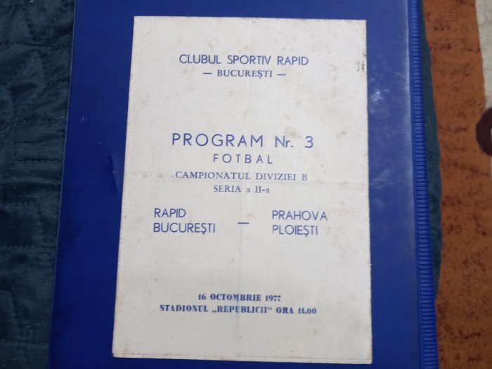 program Rapid - Prahova Ploiesti