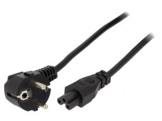 Cablu Alimentare 3x1mm2 ștecher unghiular IEC C5 PVC
