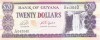 Bancnota Guyana 20 Dolari (2018) - P30g UNC ( vezi descriere )