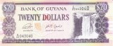 Bancnota Guyana 20 Dolari (2018) - P30g UNC ( vezi descriere )