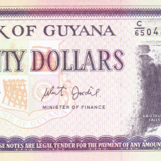 Bancnota Guyana 20 Dolari (2018) - P30g UNC