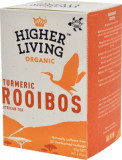 Ceai de rooibos cu turmeric Bio, 20 plicuri, Higher Living