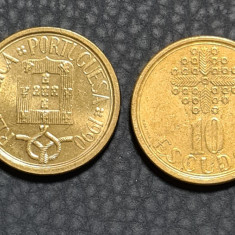 Portugalia 10 escudos 1990