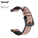 Curea hibrid piele-silicon, compatibila cu Samsung Galaxy Watch Ultra, Kobi Pink