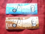 Serie Insula Man 1985 - Europa CEPT Anul Muzicii , 2 perechi, Nestampilat