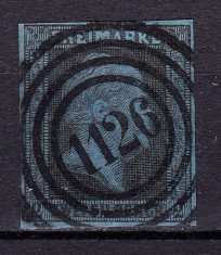 ✅ (S45) Germania veche - Prusia 1850 " Friedrich Wilhelm IV " 2 Sgr , Michel nr.3 filigran cununa de laur , stampilat