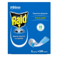 Aparat electric Raid impotriva tantarilor + 10 pastile laminate foto