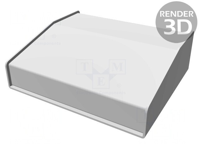 Carcasă desktop aluminiu 1456FE2BKBU 165mm x 140mm x 51mm